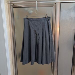 Isaac Mizrahi Charcoal A-Line Skirt